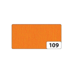 Цветная бумага крепированная 32 г/м2 folia, 50х250 см, 1 л. 1 л. , 109 светло-оранжевый
