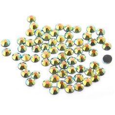 Стразы IDEAL клеевые арт. SS- 6 (1,9-2,1 мм) цв. AB JET уп.1440 шт.