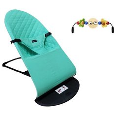 Шезлонг детский 0+ Baby Balance Chair Бирюзовый