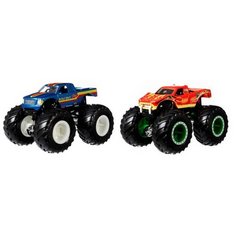 Набор машин Hot Wheels Монстр-трак Взаимное уничтожение FYJ64 1:64, 9.5 см, Бигфут и Змеиный укус