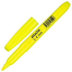 Маркер Выделитель текста No Name, желтый, 1-3,9мм 10 шт. Noname