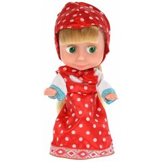 Кукла Карапуз Маша и Медведь 15 см, без звука, в розовом платье