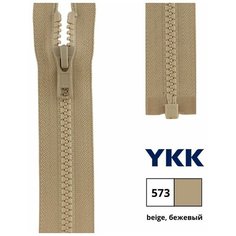 Застежка-молния разъемная, черная. Нейлон. YKK. Тип 5. Длина 80 см. 1 бегунок. Трактор