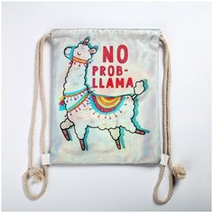 Сумка для обуви Sima-land "No Prob-llama", кожзам, голография Сима ленд