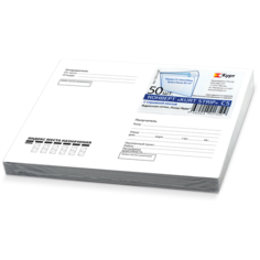 Курт Конверты с5 (162х229 мм), отрывная лента, куда-кому , 80 г/м2, комплект 50 шт., внутренняя запечатка, с50.15.50с