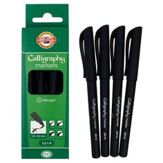 Koh-I-Noor Набор маркеров для каллиграфии 4 штуки Koh-I-Noor 3514, 1-3.0 мм, пластиковая упаковка, европодвес