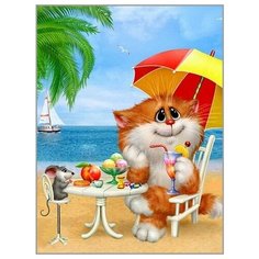 Алмазная мозаика Привет с моря 30x40 см. Milato