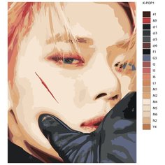 Картина по номерам, "Живопись по номерам", 80 x 100, K-POP1