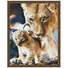 Алмазная мозаика с нанесенной рамкой Molly 40х50 см Мама всегда рядом