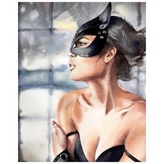 "Картина по номерам, 40 x 50, Таинственная незнакомка, арт 265
