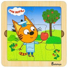 Пазл деревянный "Три кота" Коржик развивающая игрушка головоломка детям Alatoys