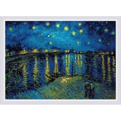 Алмазная вышивка «Звездная ночь над Роной» по мотивам картины Ван Гога» Риолис