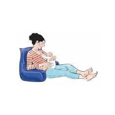 Подушка с подлокотниками для кормящих мам (синий) Несиделки