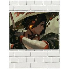 Картина по номерам Аниме девушка самурай (Японская эстетика) - 8634 Г 30x40