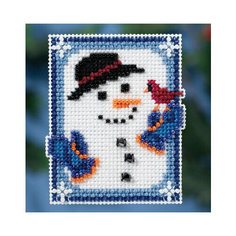 Набор для вышивания "Invisible Snowman" (6,25 х 7,5 cm.) / Mill Hill, артикул MH181635