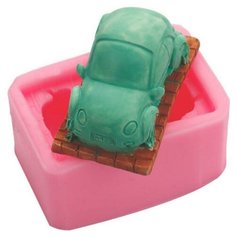 Молд силикон "Машинка жук" 8х5,5х3,8 см Noname