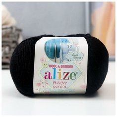 Пряжа "Baby Wool" 40% шерсть, 40% акрил, 20% бамбук 175м/50гр (60)/в упаковке: 1 Alize