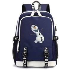 Рюкзак Олаф (Frozen) синий с USB-портом №1 Noname