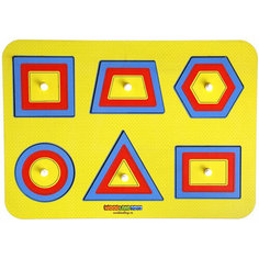 Деревянная рамка-вкладыш "Паутинка 1", развивающая игра для малышей по методике Монтессори Woodland