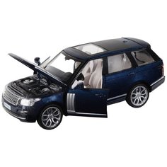 Машинка металлическая коллекционная модель автомобиля 1:34 2013 Range Rover, темно-синий перламутр, свет, звук, откр. двери, инерция Нет бренда