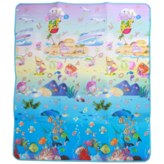 Детский развивающий коврик, Крошка Я, "Морское путешествие", игровой коврик для малышей, на фольгированной основе