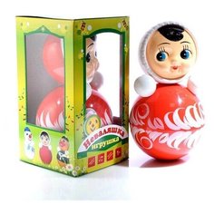 Неваляшка Котовские неваляшки Девочка 6C-002/P 22 см красный/белый