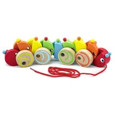 Деревянная каталка Viga Toys Гусеничка (59950) Vigatoys