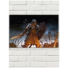 Картина по номерам игра Dark Souls (Сигмайер, Арториас, Гвин) - 8411 Г 60x40