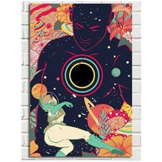 Картина по номерам Эзотерика (космос, красочная картина планеты, звёзды) - 8309 В 60x40