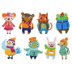 Алмазная мозаика наклейка для детей / Животные Noname