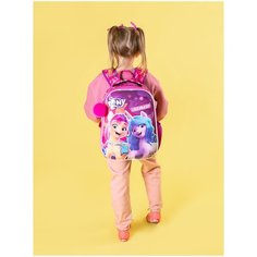 Ранец школьный MPJB-UT1-866HD My Little Pony с ортопедической спинкой и светодиодами ( 23 режима), для девочек, размер 38,5 х 29 х 15 см.