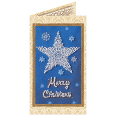 Набор-открытка для вышивания "Звездочка", 8,4x14,4 см, Абрис Арт Abris ART