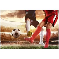 Картина по номерам на холсте спорт футбол - 464