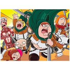 Картина по номерам на холсте Мультфильм Гриффины 5291 40x30