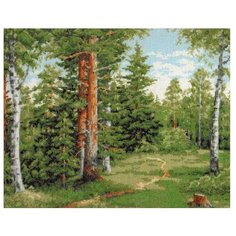 Набор для вышивания "Лесная тропинка", 34x27 см, Палитра