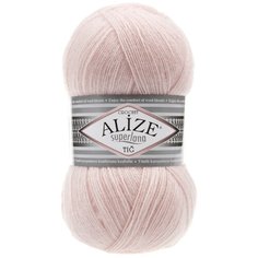 Пряжа ALIZE Superlana Tig (Суперлана тиг) - 3 мотка цвет: жемчужно-розовый (271), 25%шерсть, 75% акрил, 570м/100г