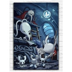 Картина по номерам на холсте Игра Hollow knight (PS 5, PS 4, PS 3, Xbox 360, Xbox ONE, PC, ios) - 9437 В 60x40