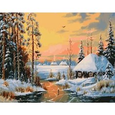 Картина по номерам Хутор у реки 40х50 см Hobby Home