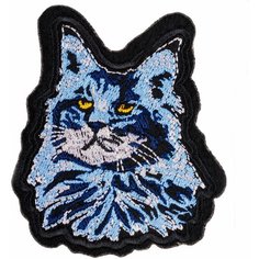 Нашивка, шеврон, патч (patch) Кот Мейн-кун, размер 6,5*6 см Нет бренда