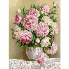 Картина по номерам Нежно-розовые пионы 40х50 см Hobby Home