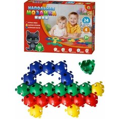 Напольная мозаика мини (24 детали) рыжий КОТ М-0717/РК
