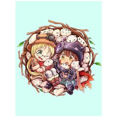 Картина по номерам на холсте Аниме созданный в бездне 5187 30x40