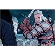 Картина по номерам на холсте Аниме Ведьмак 5197 60х40