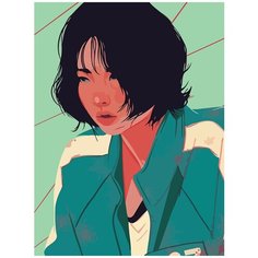 Картина по номерам на холсте Сериал Игра в кальмара Чон Хоён - 7290 В 30x40