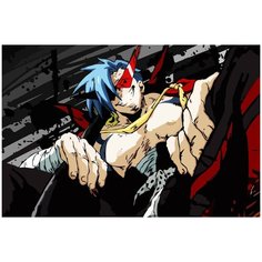 Картина по номерам на холсте аниме гуррен лаганн gurren lagann - 2410