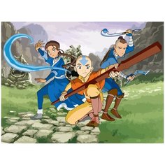 Картина по номерам на холсте Аниме Аватар Легенда об Аанге - 857