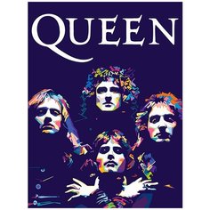 Картина по номерам на холсте Музыка QUEEN Фредди Меркьюри - 6330 В 30x40