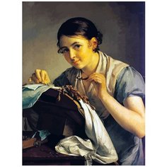 Картина по номерам на холсте Кружевница 5026 30x40