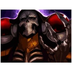 Картина по номерам на холсте Аниме Оверлорд Повелитель Аинз - 6508 Г 30x40