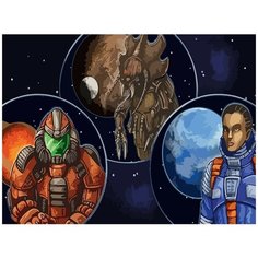 Картина по номерам на холсте настольная игра Gaia Project - 6893 Г 30x40